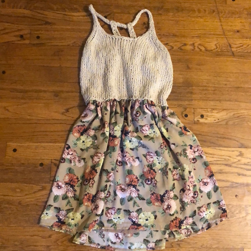Easel Boho Crochet Boutique Dress Sz 8